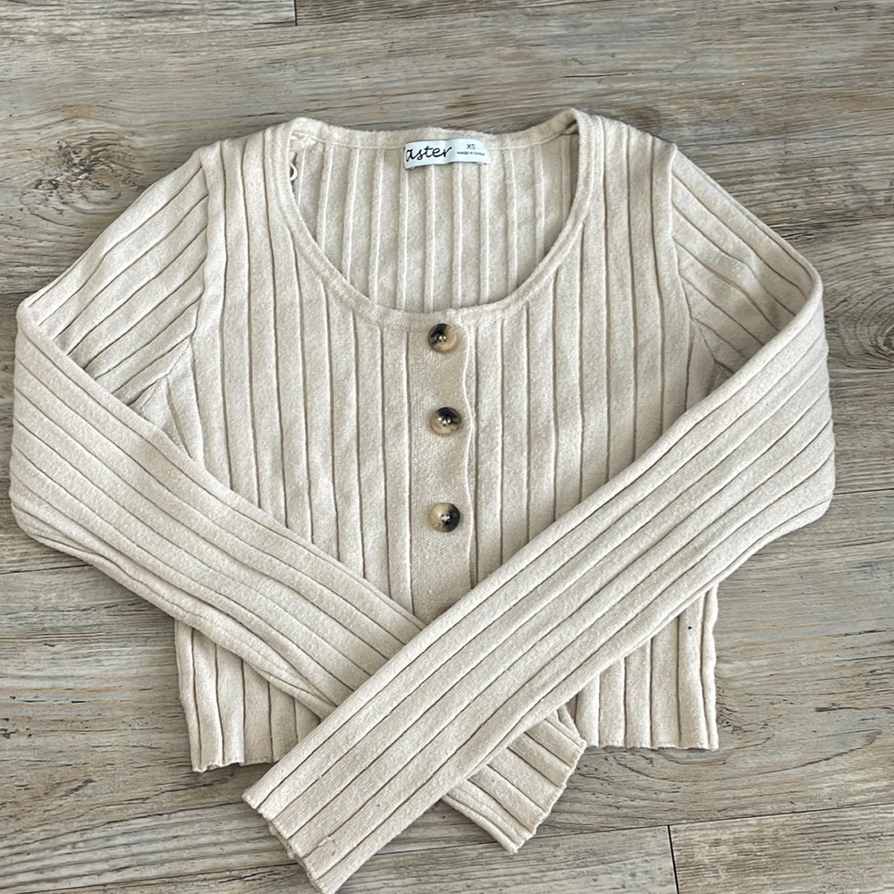Button up sweater
